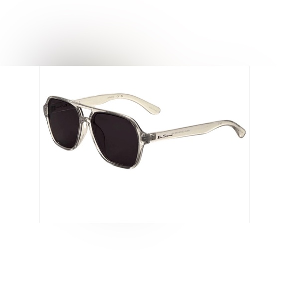 BEN SHERMAN Arlo C03 Men's Polarized White Geometric Sunglasses new - Picture 1 of 8